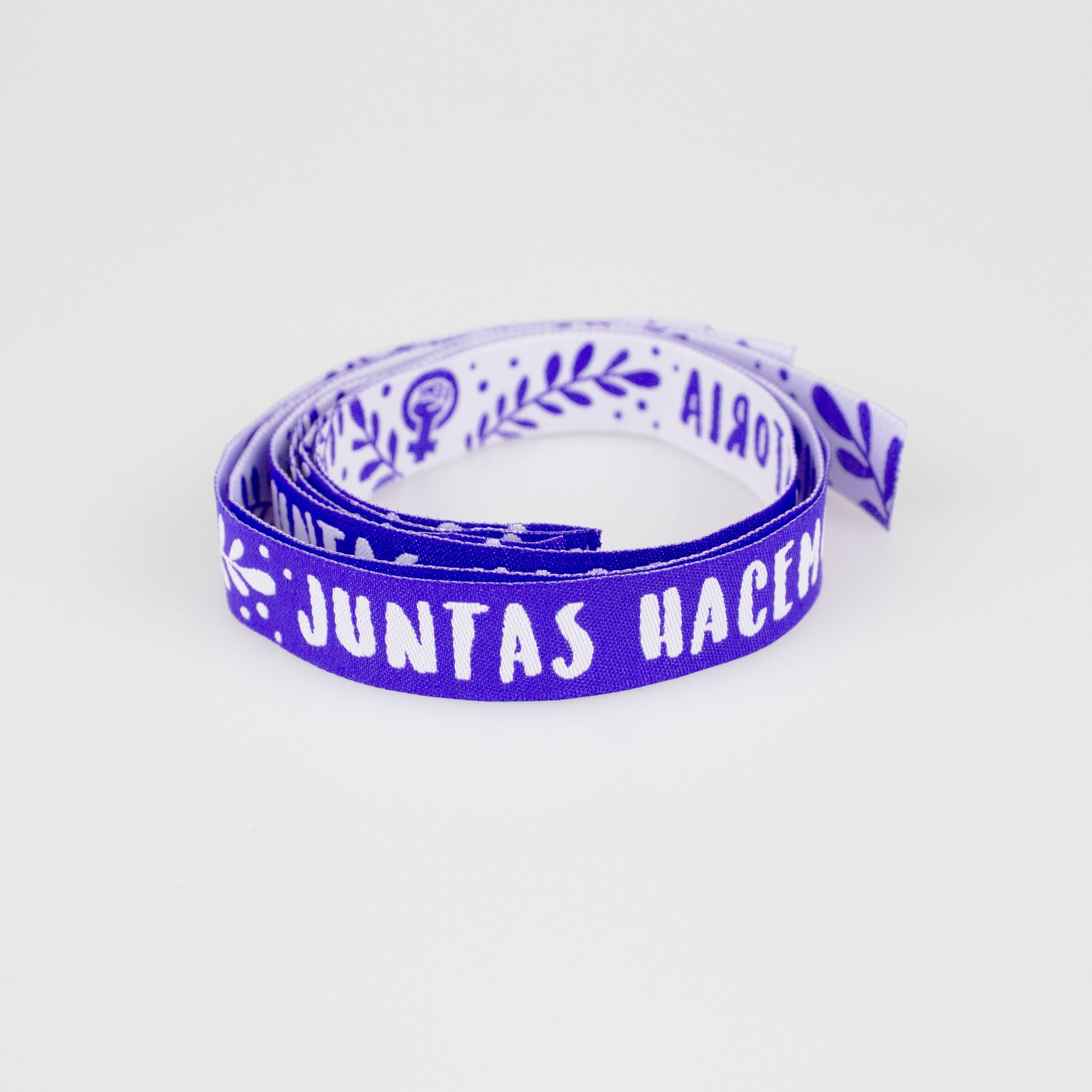 "Juntas hacemos historia" 8M Pack de 10 pulseras de tela