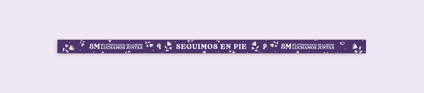 Pack 10 pulseras 8M 2023 | Seguimos en pie, luchamos juntas.