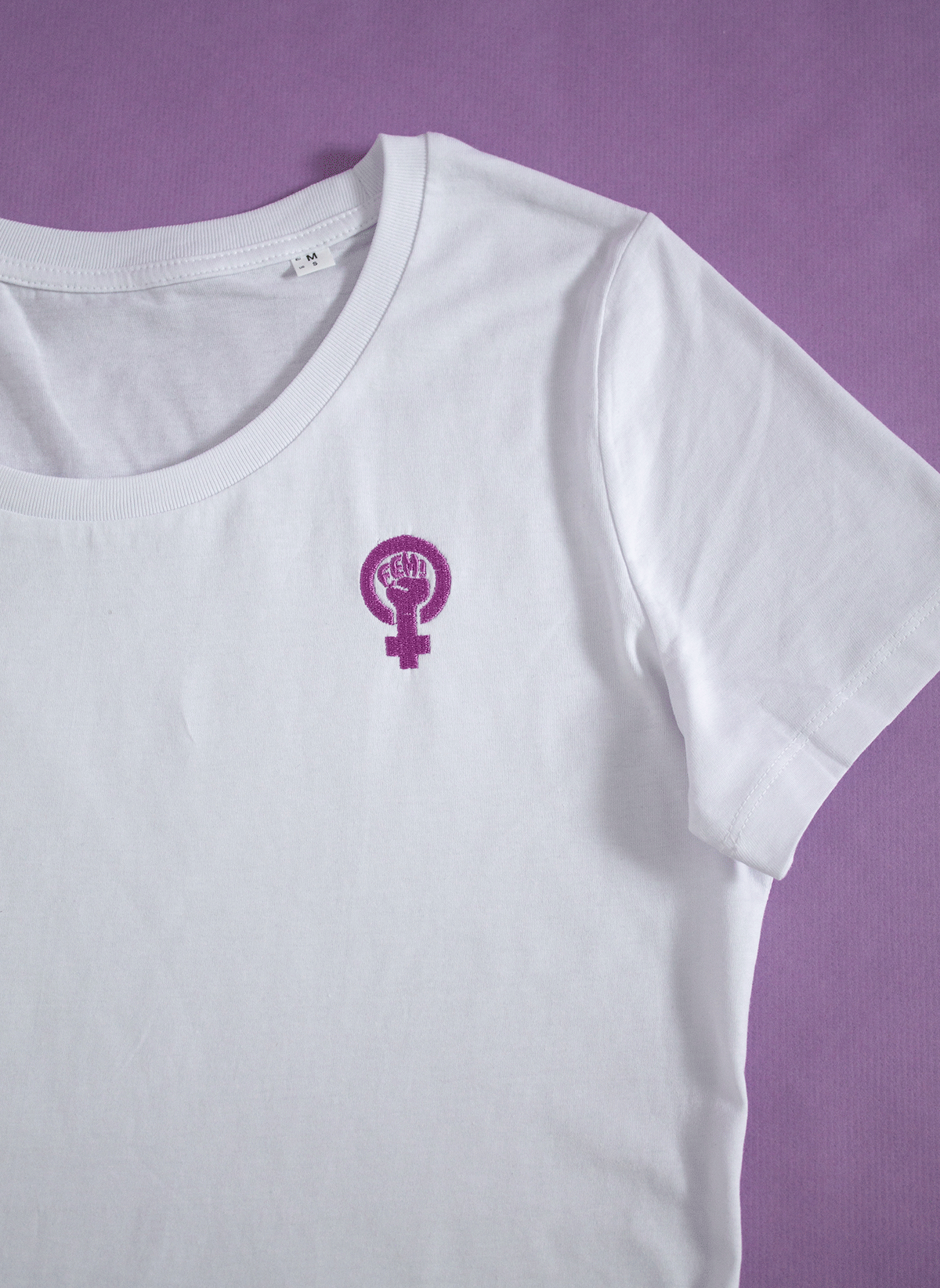 Camiseta logo bordado (BLANCA)