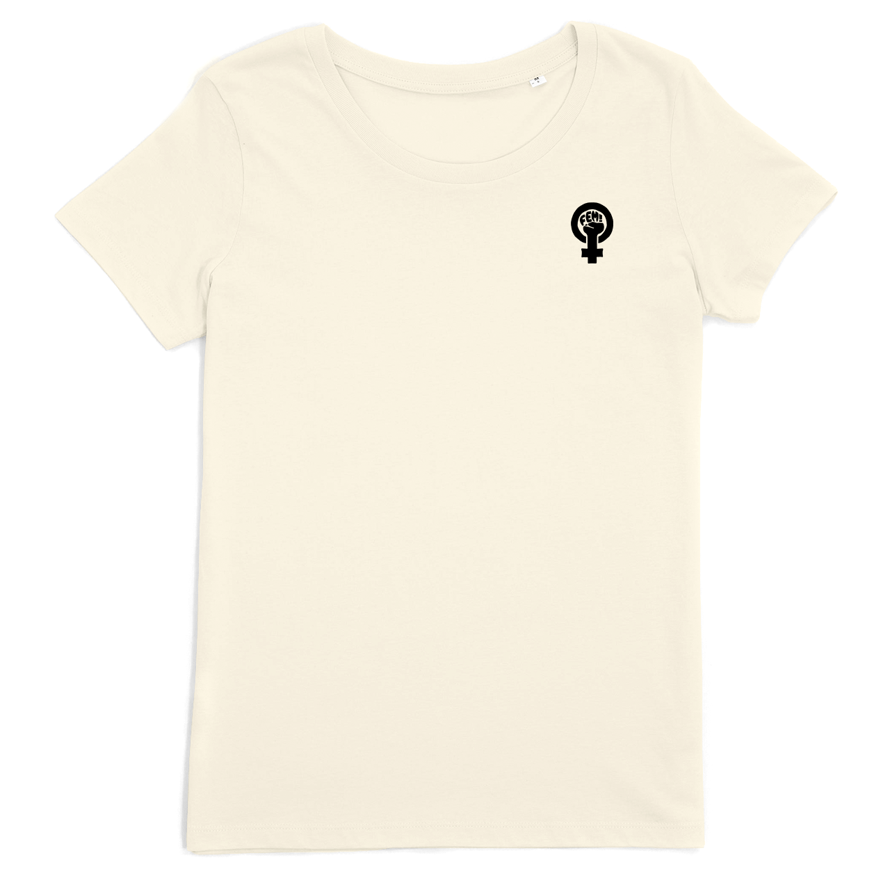 Camiseta logo bordado (CREMA)