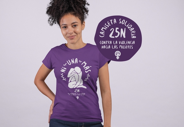25N Camiseta Solidaria | Día Internacional para la Eliminación de la Violencia contra la Mujer