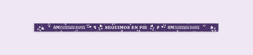 Pack 10 pulseras 8M 2023 | Seguimos en pie, luchamos juntas.