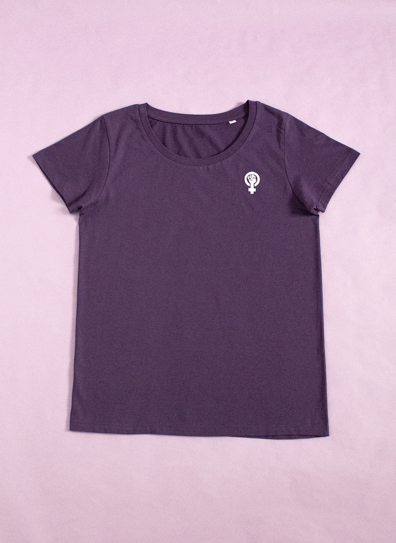Camiseta logo bordado (MORADA)