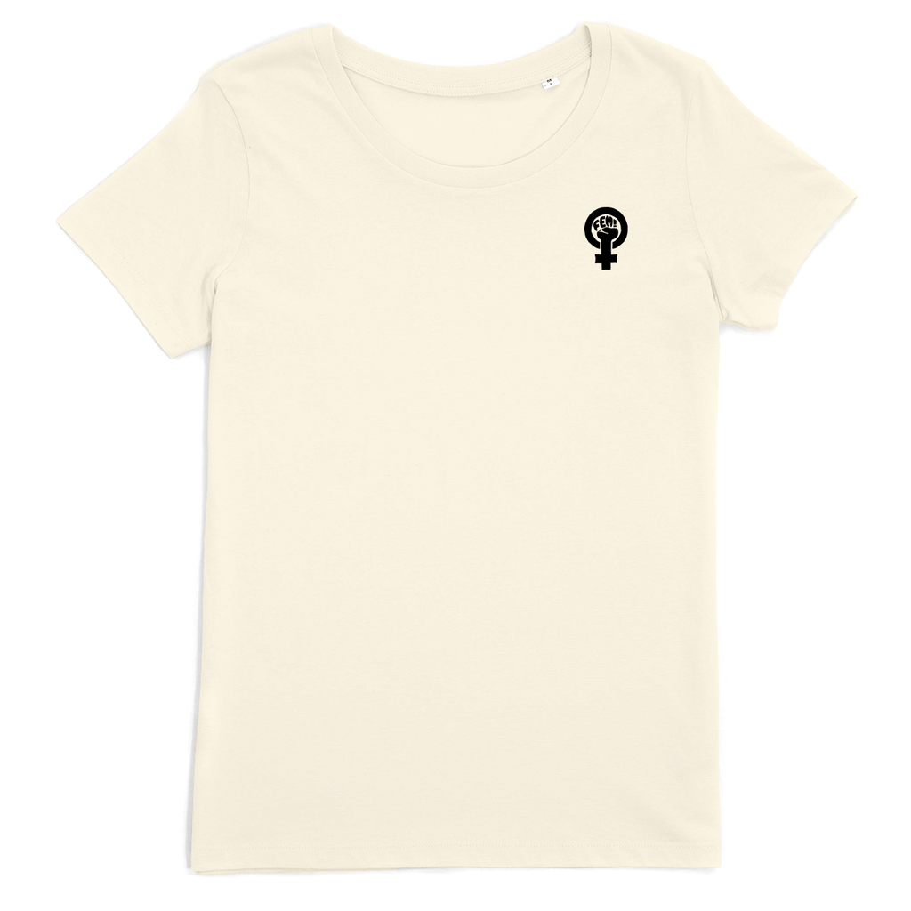 Camiseta logo bordado (CREMA)